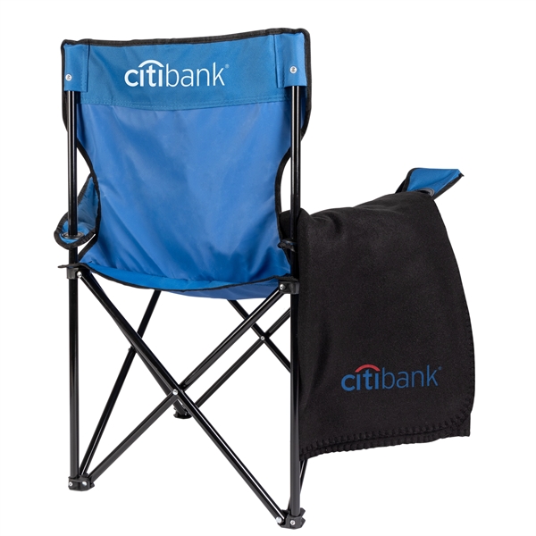 Folding Chair with Carrying Bag and Fleece Blanket... from ASI 44900 NC Custom (CI/Lanco) / Lanco