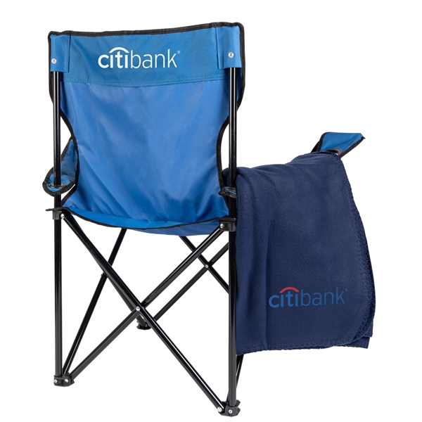 Folding Chair with Carrying Bag and Fleece Blanket... from ASI 44900 NC Custom (CI/Lanco) / Lanco