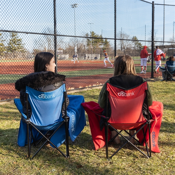 Folding Chair with Carrying Bag and Fleece Blanket... from ASI 44900 NC Custom (CI/Lanco) / Lanco