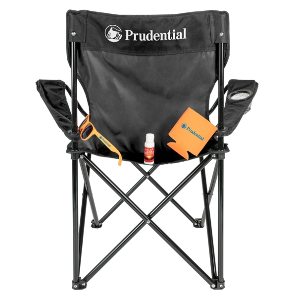 Folding Chair with Carrying Bag, sunglasses, can cooler and sunblock... from ASI 44900 NC Custom (CI/Lanco) / Lanco