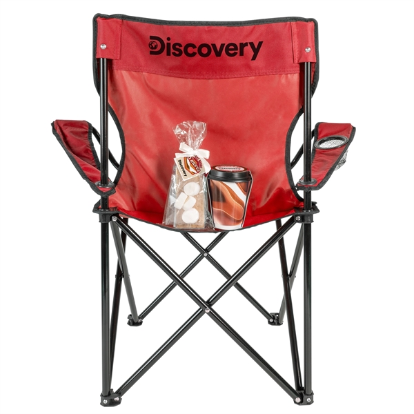 Folding Chair with Carrying Bag and Hot Cocoa Packet and s'mores... from ASI 44900 NC Custom (CI/Lanco) / Lanco