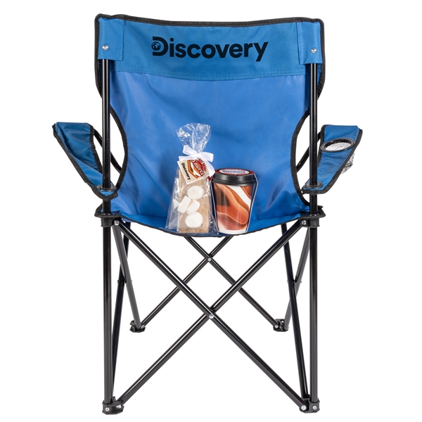 Folding Chair with Carrying Bag and Hot Cocoa Packet and s'mores... from ASI 44900 NC Custom (CI/Lanco) / Lanco
