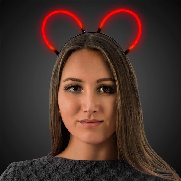 Glowing bunny ears headbands with 8" Supreme Glow bracelets in colors.... from ASI 42016 Brighter Promotions Inc