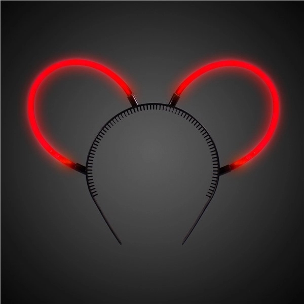 Glowing bunny ears headbands with 8" Supreme Glow bracelets in colors.... from ASI 42016 Brighter Promotions Inc
