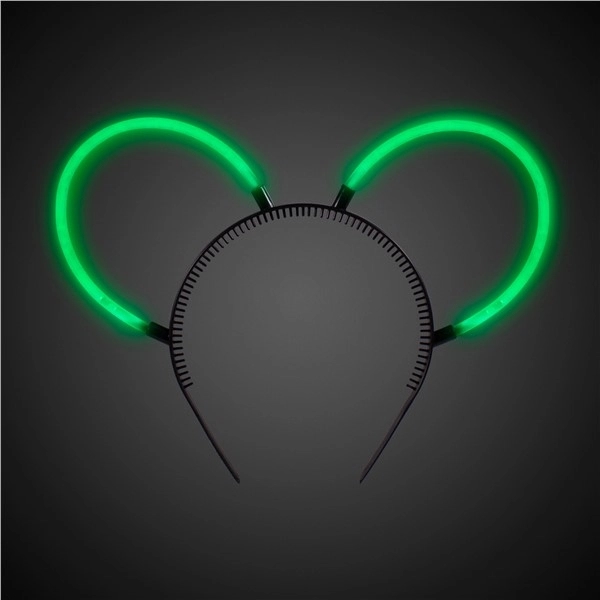Glowing bunny ears headbands with 8" Supreme Glow bracelets in colors.... from ASI 42016 Brighter Promotions Inc