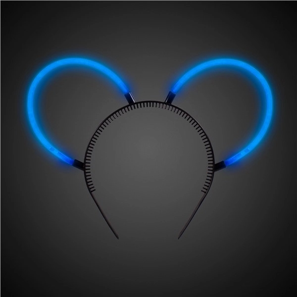 Glowing bunny ears headbands with 8" Supreme Glow bracelets in colors.... from ASI 42016 Brighter Promotions Inc