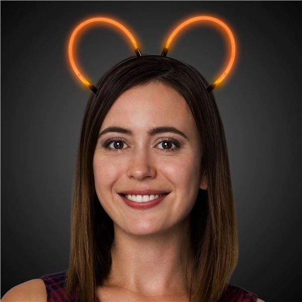 Glowing bunny ears headbands with 8" Supreme Glow bracelets in colors.... from ASI 42016 Brighter Promotions Inc