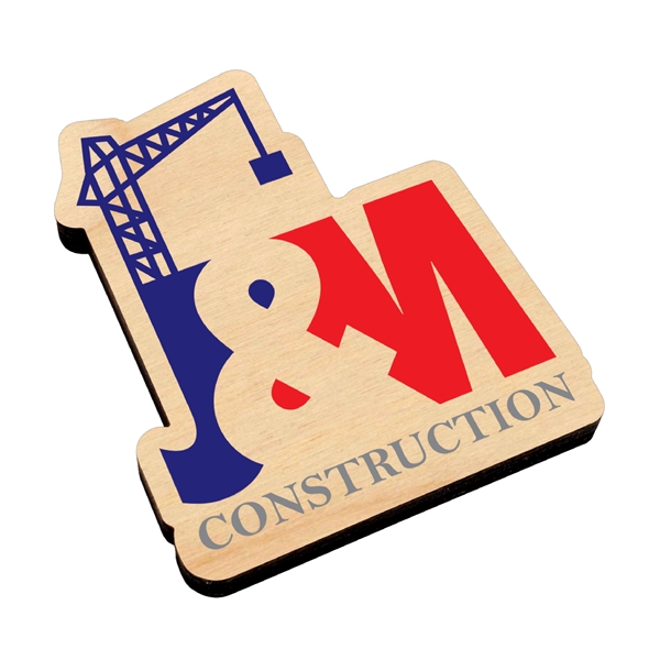 Birch wood magnet with 1/4" thickness and UV color graphics.... from ASI 72521 Morris Magnets / Laser Etch Line