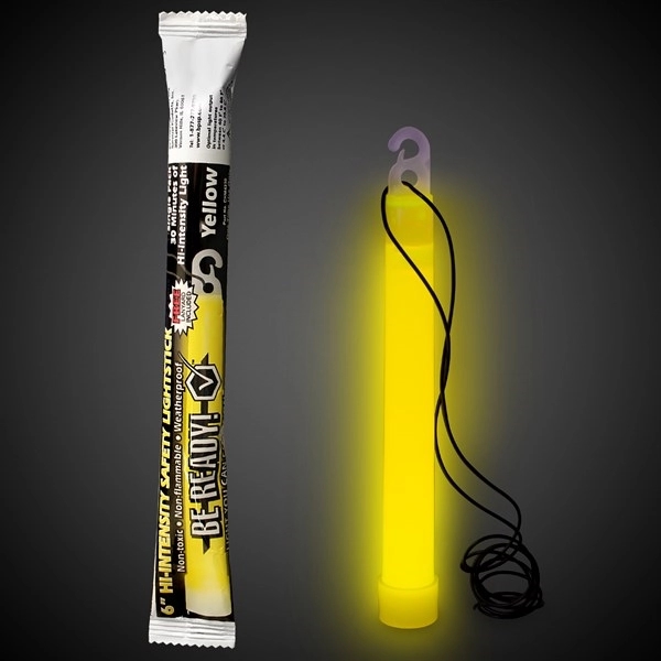 6" 30-minute glowsticks in assorted colors for emergency lighting.... from ASI 42016 Brighter Promotions Inc