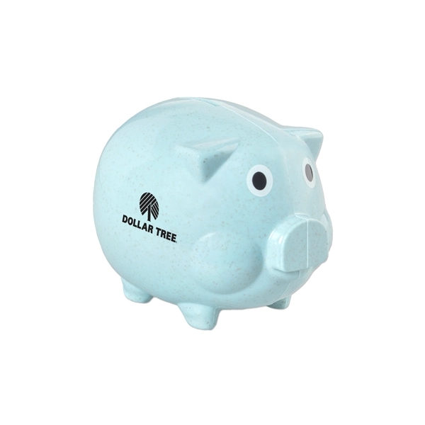 Wheat fiber infused classic piggy bank with customization.... from ASI 98360 WOWLine / WOWLine®