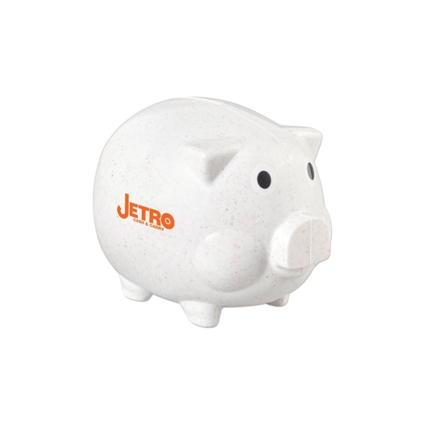 Wheat fiber infused classic piggy bank with customization.... from ASI 98360 WOWLine / WOWLine®