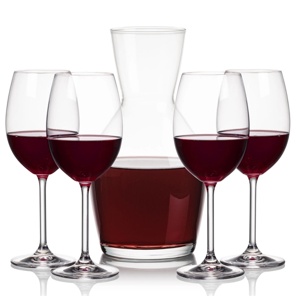 Our 38oz Crystalline Westwood Carafe & 12oz Crystalline Blyth Wine Set... from ASI 84592 St Regis Group