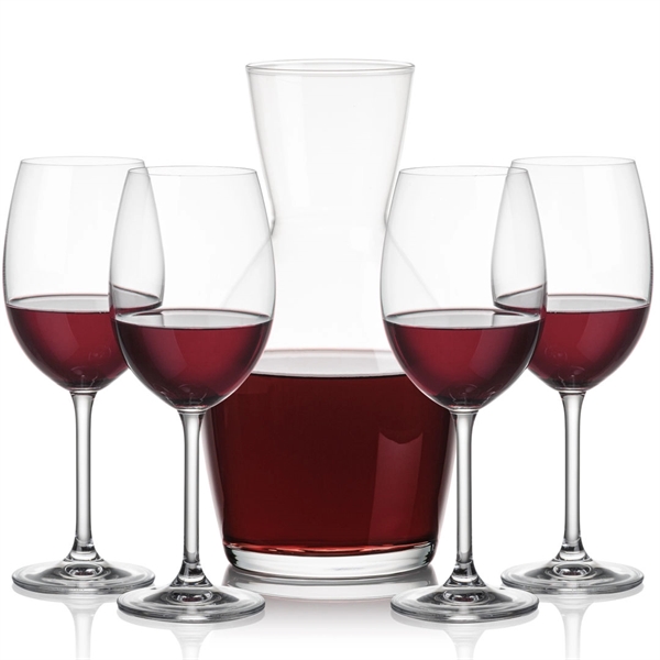 Our 38oz Crystalline Westwood Carafe & 12oz Crystalline Coleford Wine Set... from ASI 84592 St Regis Group