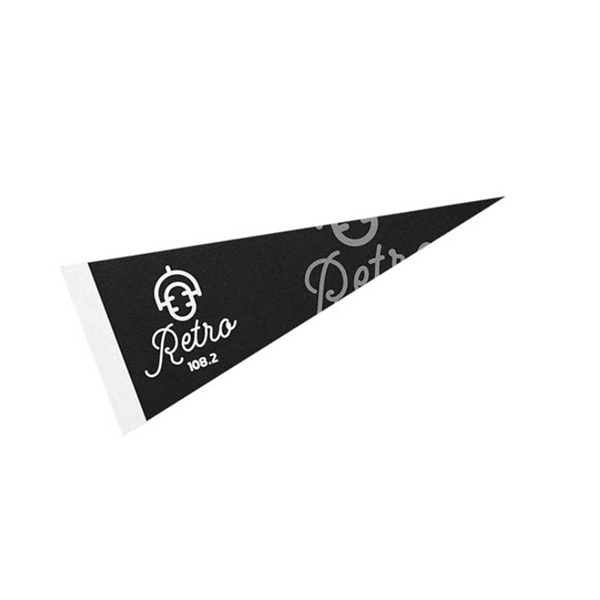 4" x 10" Full color felt pennant flag banner with strip... from ASI 37218 Athena Promo (tm)