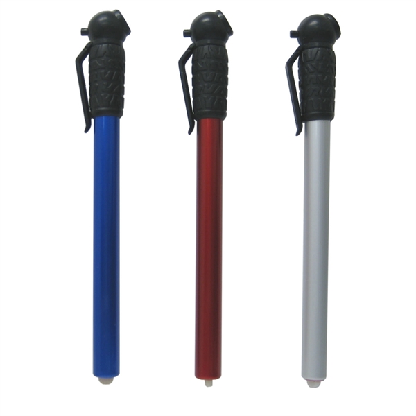 Tire pressure gauge featuring a tire-tread grip... from ASI 90859 Tempo Industries Inc