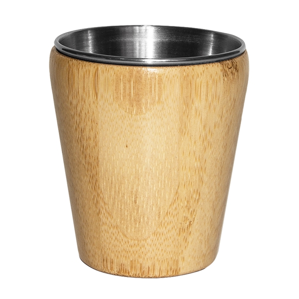 Bamboo and Stainless Steel Shot Glass... from ASI 91565 Totally Bamboo
