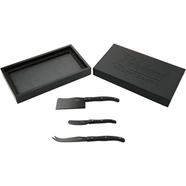 1.45" x 11.4" x 6.6" cheese knife set with 3 knives... from ASI 66887 PCNA / Leeds