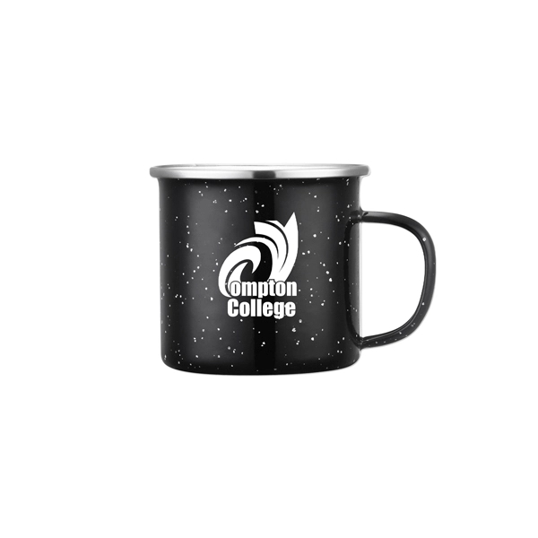 16 oz. enamel coated iron camping mug with stainless steel rim... from ASI 98360 WOWLine / WOWLine®