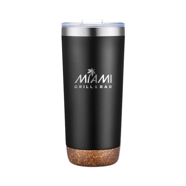22 oz. vacuum tumbler with cork base and spill-resistant, slide-action lid.... from ASI 98360 WOWLine / WOWLine®