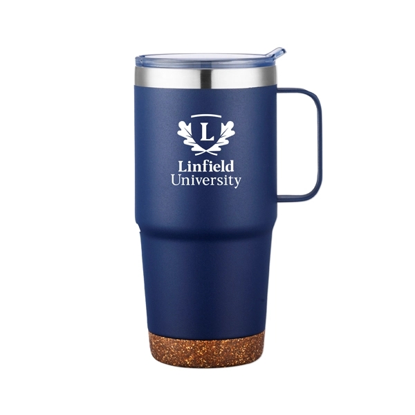 24 oz. travel mug with cork bottom and a spill-resistant, slide-action... from ASI 98360 WOWLine / WOWLine®