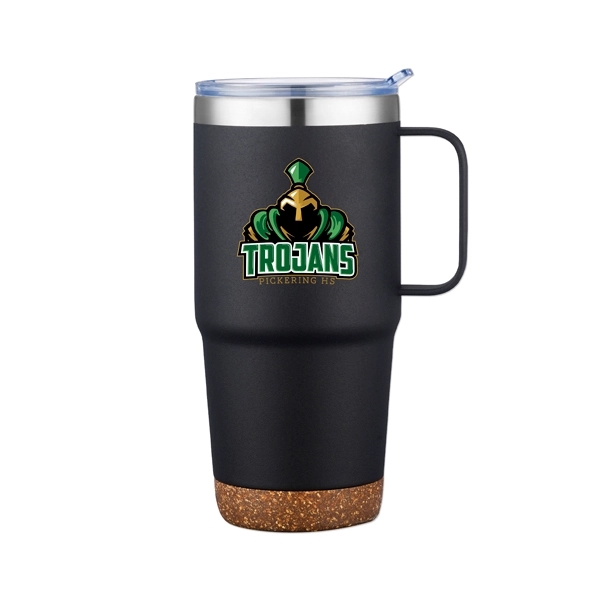24 oz. travel mug with cork bottom and a spill-resistant, slide-action... from ASI 98360 WOWLine / WOWLine®