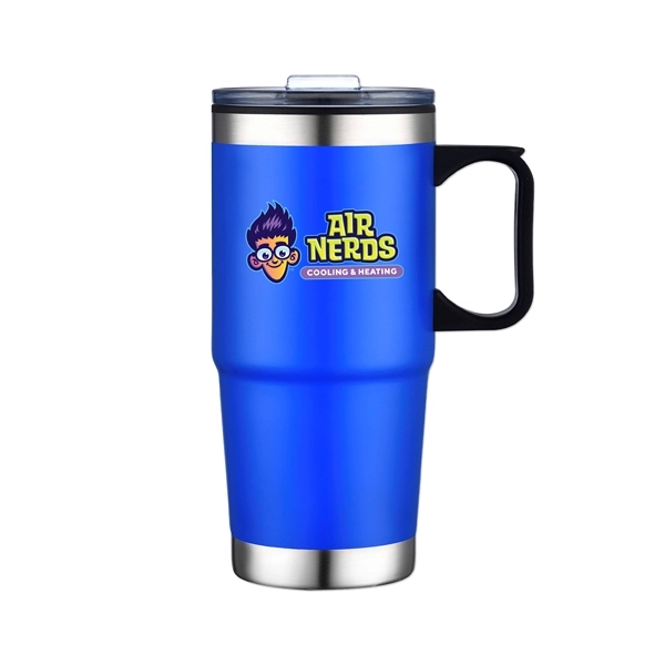 24 oz. travel mug with stainless steel bottom, grip handle and... from ASI 98360 WOWLine / WOWLine®