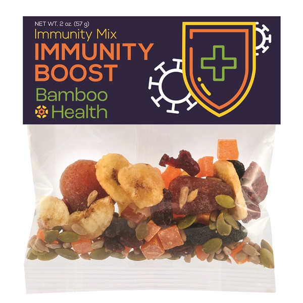 Nut free immunity mix healthy header bag. Available in two sizes:... from ASI 71685 Midnite Snax®