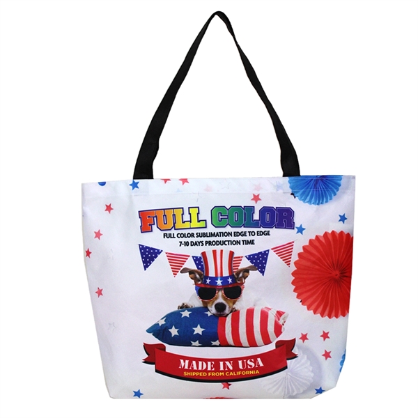 18" x 13.5" x 3.5" open tote bag with dual handles,... from ASI 37980 Bagworld