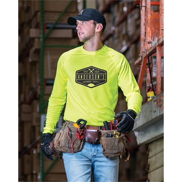 This Attain Wicking Long Sleeve Tee is made from one hundred... from ASI 37461 Augusta Sportswear