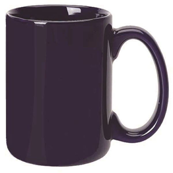 15 oz. ceramic mug with C-shaped handle and silkscreen imprint.... from ASI 39820 Opusline (Benmex) / Opus Line