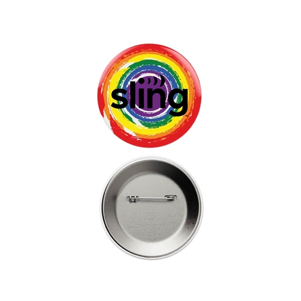 3" round celluloid button with safety pin attachment.... from ASI 98360 WOWLine / WOWLine®
