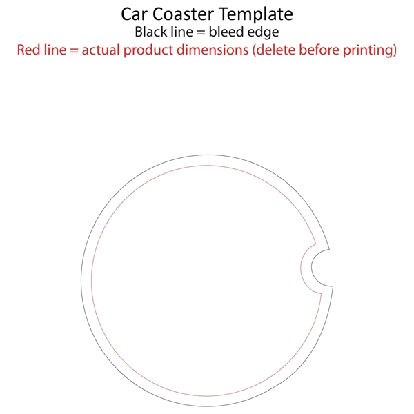 Sublimated Full Color Car Coaster. Bright and vivid full four color... from ASI 62635 Inno-Vative Solutions Grp LTD