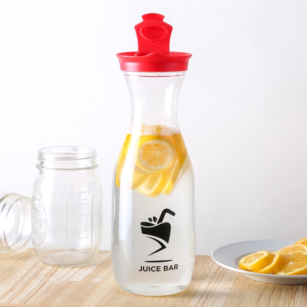 A 38 oz plastic carafe with your choice of a black... from ASI 61966 HPG / Best Promotions USA