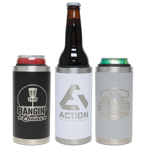 A versatile 3 in 1 copper-lined insulator, fits 12oz cans, slim... from ASI 61966 HPG / Best Promotions USA