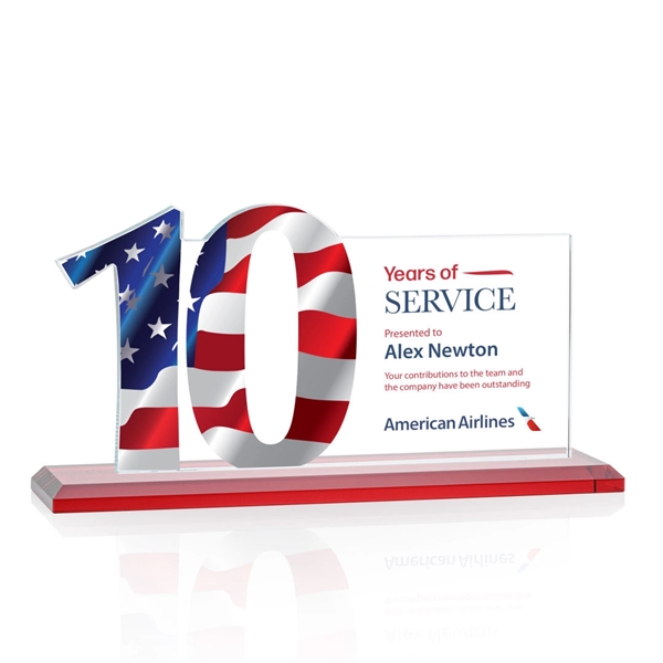 Hazelton VividPrint™ Award - Red... from ASI 84592 St Regis Group / St Regis