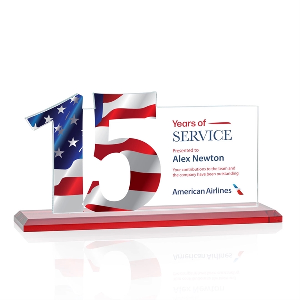 Hazelton VividPrint™ Award - Red... from ASI 84592 St Regis Group / St Regis