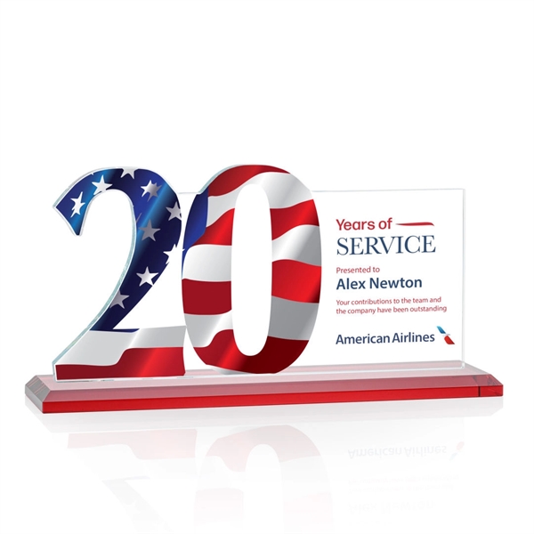 Hazelton VividPrint™ Award - Red... from ASI 84592 St Regis Group / St Regis