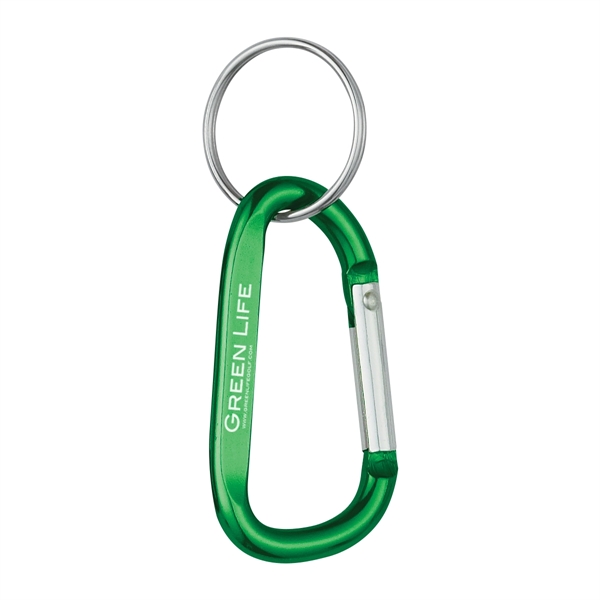 8MM Carabiner with Split Ring.  Approx. Size:  3" H.... from ASI 61125 Hit Promotional Products / Hit®