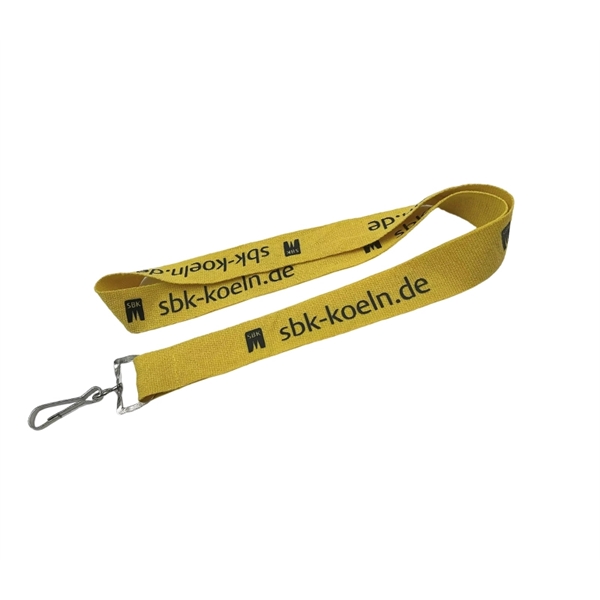 ECO-friendly cotton Lanyard with 1 color silkscreen imprint on one side... from ASI 37218 Athena Promo (tm)