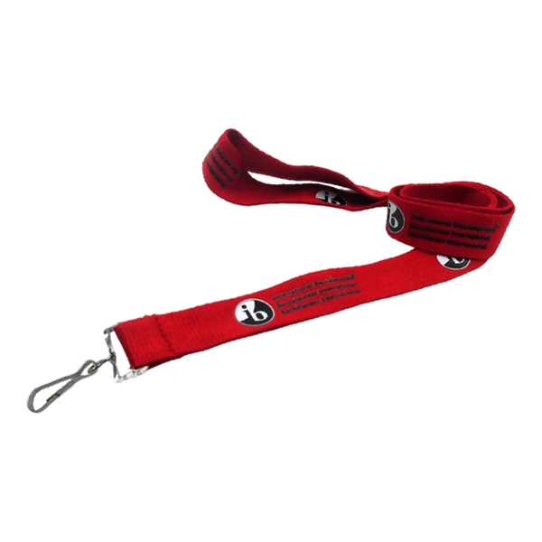 ECO-friendly cotton Lanyard with 1 color silkscreen imprint on one side... from ASI 37218 Athena Promo (tm)