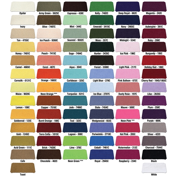 21ft Flat Table Skirting Wrap - Full Color Front Panel Print.... from ASI 94105 Visual Textile Resource