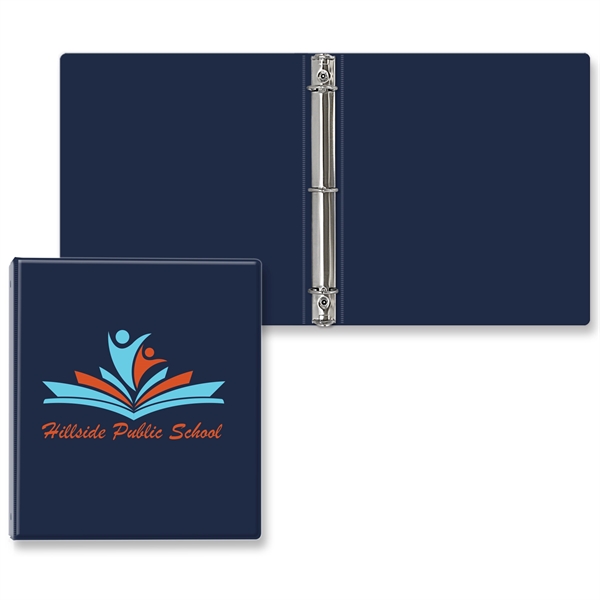 1" Round three ring binder made of vinyl that accommodates a... from ASI 54040 Fey Promo / Fey Binders and Organization Solutions