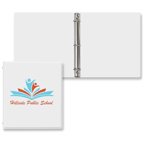 1" Round three ring binder made of vinyl that accommodates a... from ASI 54040 Fey Promo / Fey Binders and Organization Solutions