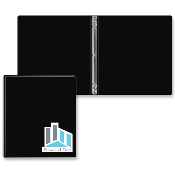 1/2" Round three ring binder made of vinyl that accommodates a... from ASI 54040 Fey Promo / Fey Binders and Organization Solutions