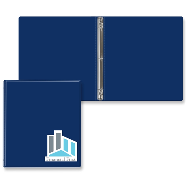 1/2" Round three ring binder made of vinyl that accommodates a... from ASI 54040 Fey Promo / Fey Binders and Organization Solutions