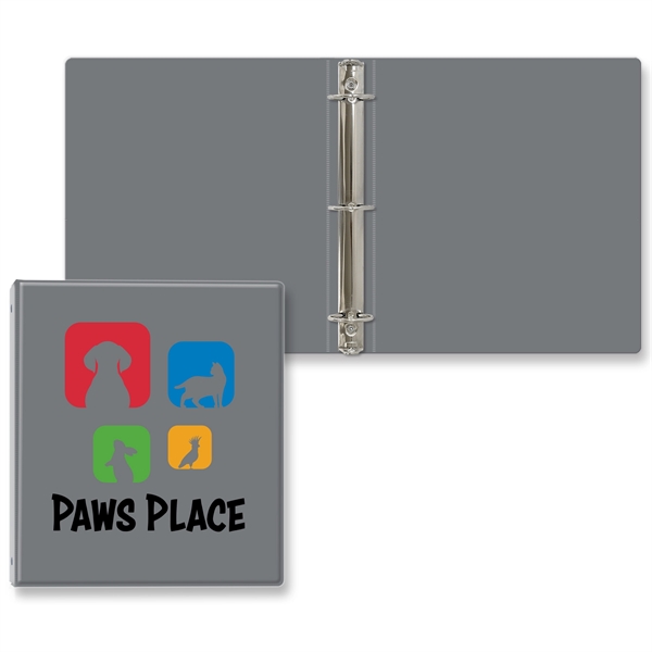 1 1/2" Round three ring binder made of vinyl that accommodates... from ASI 54040 Fey Promo / Fey Binders and Organization Solutions