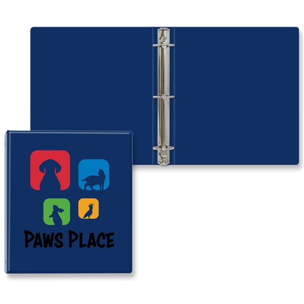 1 1/2" Round three ring binder made of vinyl that accommodates... from ASI 54040 Fey Promo / Fey Binders and Organization Solutions