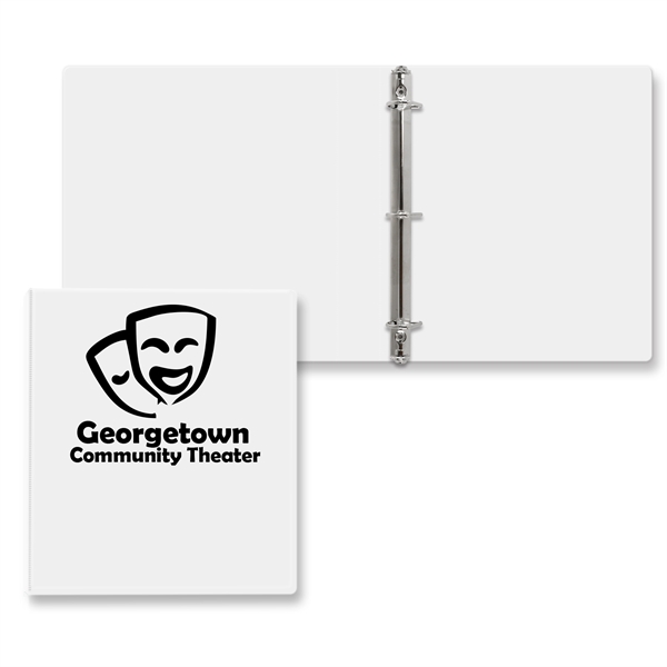 1" Angle D three ring binder made of vinyl that accommodates... from ASI 54040 Fey Promo / Fey Binders and Organization Solutions