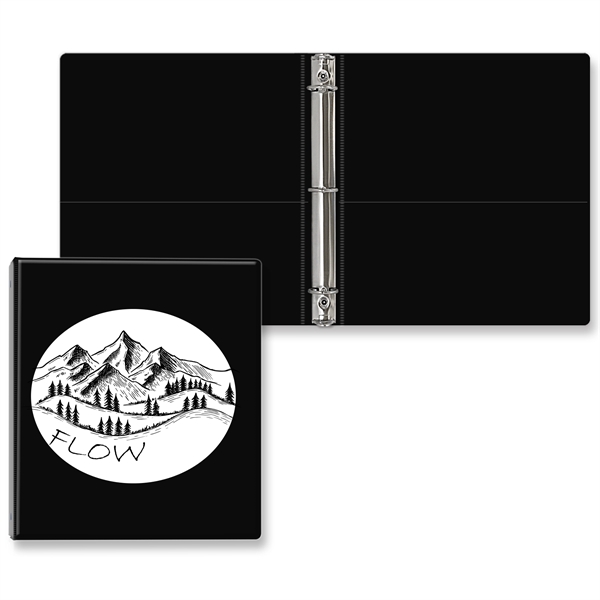 1" Round three ring binder made of vinyl with front and... from ASI 54040 Fey Promo / Fey Binders and Organization Solutions