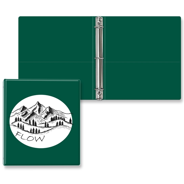 1" Round three ring binder made of vinyl with front and... from ASI 54040 Fey Promo / Fey Binders and Organization Solutions